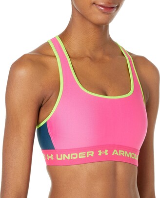 Under Armour Mid Crossback + Sports Bra Womens - ShopStyle