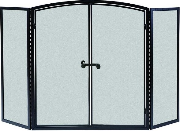 Panacea Products PanaceaBlack/GrayMatteMetalFireplaceScreen