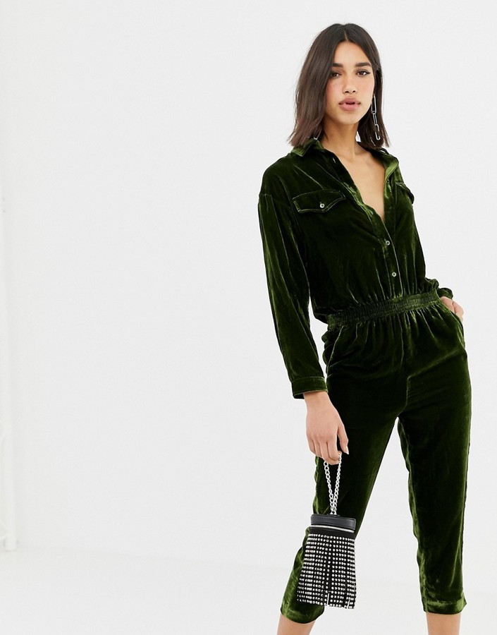 velvet faretta jumpsuit