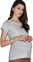 Thumbnail for your product : Sweet Mommy Basic Maternity and Nursing Tee Shirts -kh-M