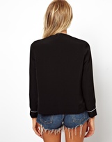 Thumbnail for your product : ASOS Blazer with Contrast Piping