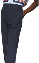 Thumbnail for your product : Gucci Blue Lightweight Poplin Trousers