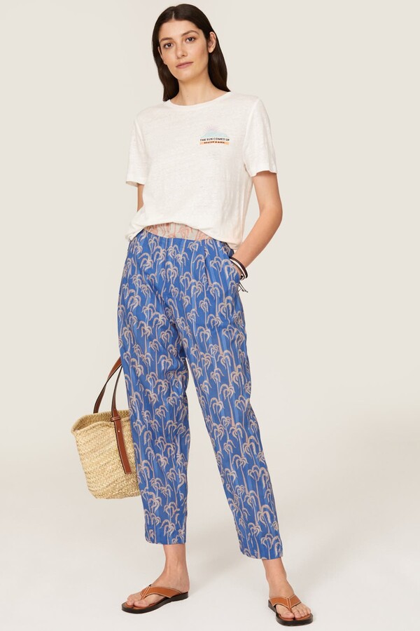 Scotch & Soda Tropical Balloon Trousers Blue-multicolored-print