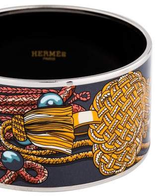Hermes Extra Wide Enamel Bangle