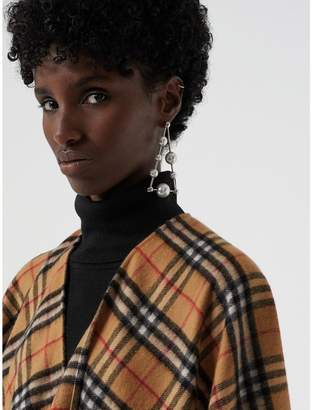 Burberry Vintage Check Cashmere Wool Poncho