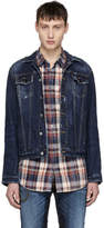 Thumbnail for your product : DSQUARED2 Navy Denim Ribbon Tape Sleeve Jacket
