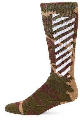 Off-White Camouflage Diagonal Socks
