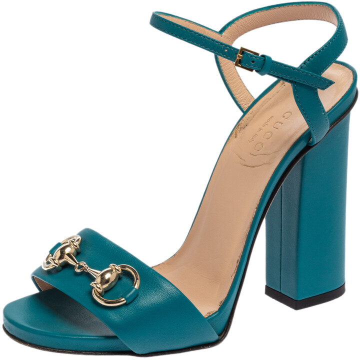 blue gucci heels