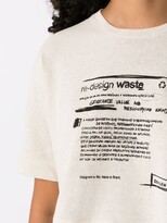 Thumbnail for your product : OSKLEN Redesign Waste Eco-print cropped T-shirt