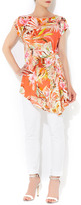 Thumbnail for your product : Wallis Red Floral Asymmetric Top