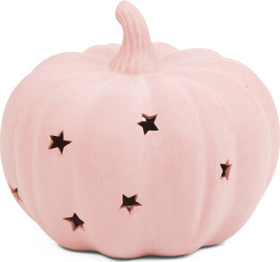 TJMAXX Outdoor Safe Ceramic Cut Out Pumpkin