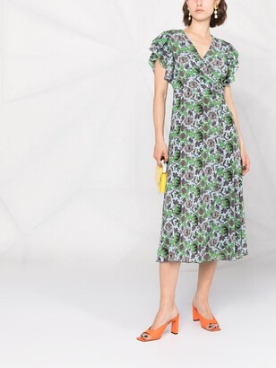Diane von Furstenberg Floral-Print Wrap Dress