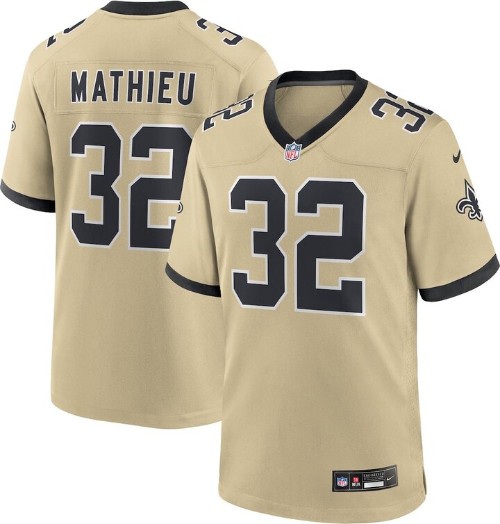 Nike Men's Tyrann Mathieu Gold New Orleans Saints Gameday Golds Alternate Game Player Jersey