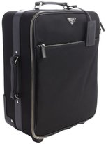 Thumbnail for your product : Prada black signature nylon rolling suitcase