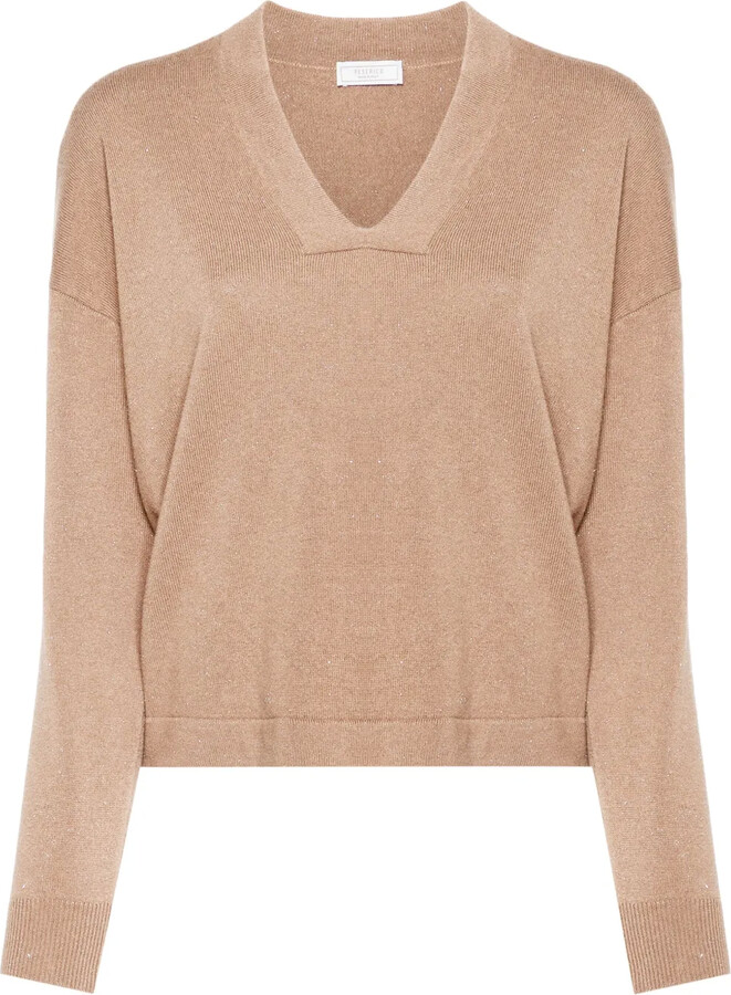 Peserico Metallic-Threading Jumper