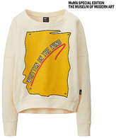 Thumbnail for your product : Uniqlo WOMEN SPRZ NY L/S Sweat Cropped Shirt(Lawrence Weiner)