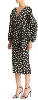 Thumbnail for your product : Carolina Herrera Long Sleeve Wide V-Neck Dress