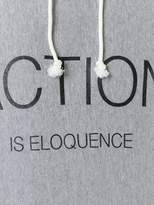 Thumbnail for your product : Comme des Garcons 'Action Is Eloquence' printed hoodie