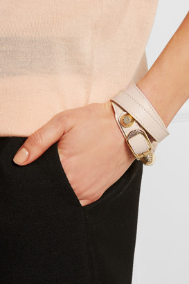 Balenciaga Studded leather wrap bracelet