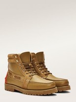 tommy hilfiger dressy leather lace up boot