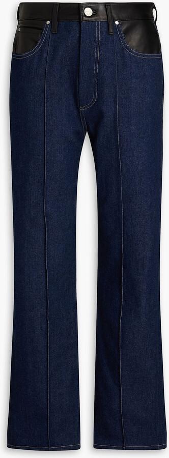 Gold Sign Martin high-rise straight-leg jeans