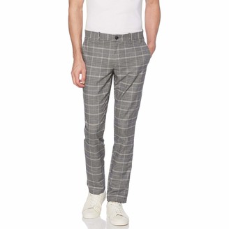 men's plaid skinny fit dress pants