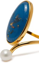 Thumbnail for your product : EJING ZHANG Geo Pearl Ring