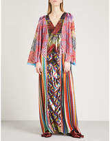 Mary Katrantzou Lapwing silk and woven maxi dress