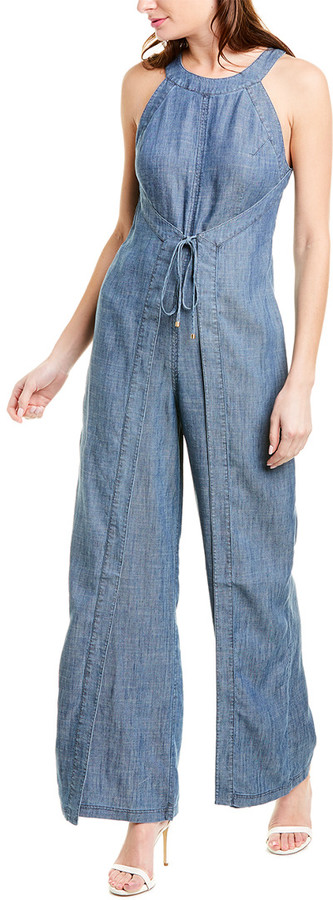trina turk denim jumpsuit