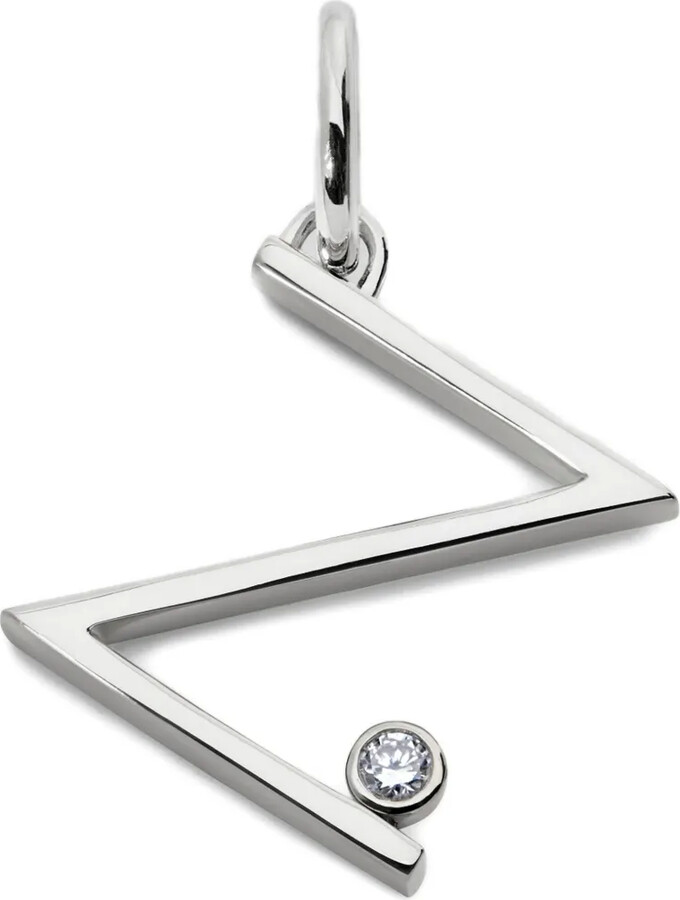 Monica Vinader Solitaire diamond initial pendant