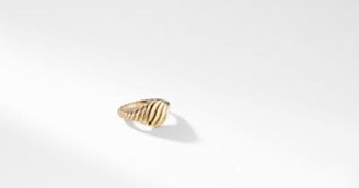 David Yurman Sculpted Cable Mini Pinky Ring In 18K Gold