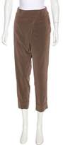 Thumbnail for your product : Brunello Cucinelli Mid-Rise Silk Pants