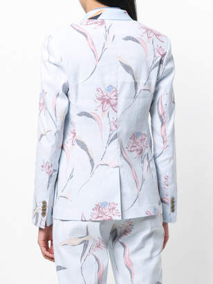 Paul Smith inverted floral print tailored blazer