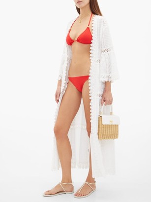 Melissa Odabash Cancun Pebbled Triangle Bikini Top - Red