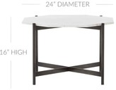 Thumbnail for your product : Pottery Barn Montague 24" Geometric Marble Bunching Table