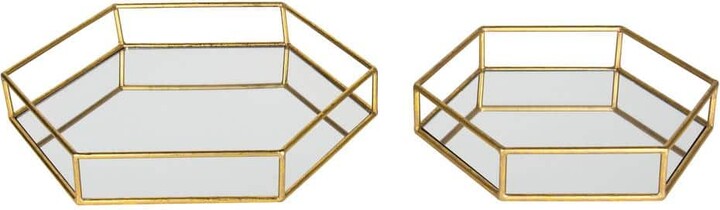 Felicia Gold Decorative Tray (Set of 2)