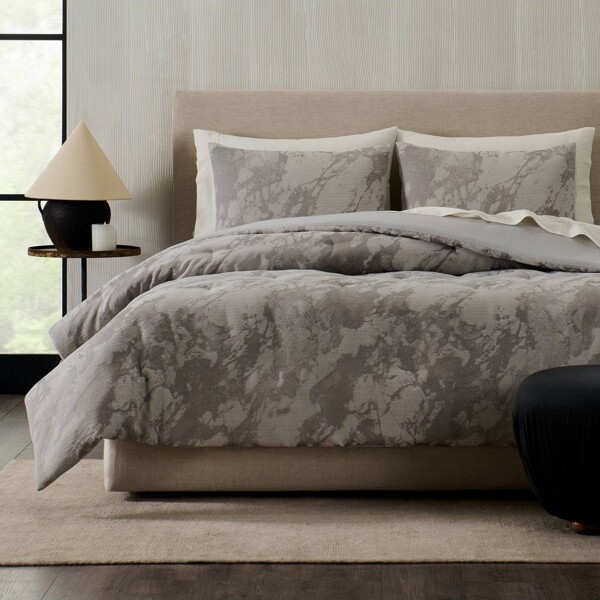 Jeremiah Brent Home JeremiahBrentHome3pcKingMarbleTextureJacquardComforterSet