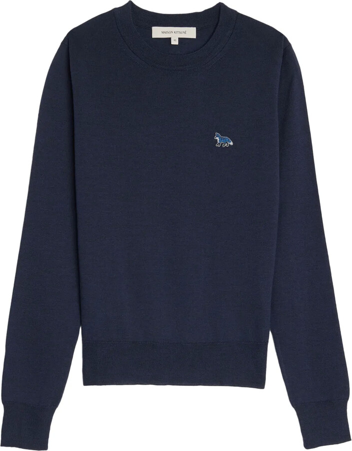 MAISON KITSUNÉ W Baby Fox Patch Regular Jumper