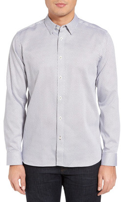 Ted Baker Giggles Extra Slim Fit Geo Print Sport Shirt