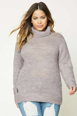Forever 21 Plus Size Open-Knit Sweater