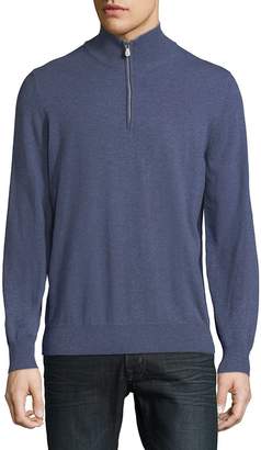 Brunello Cucinelli Men's Quarter-Zip Cashmere Sweater