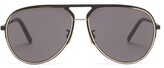 Thumbnail for your product : Christian Dior Aviator Metal Sunglasses - Black