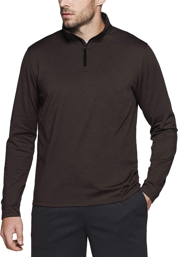 TSLA Men's Fleece Jumper with Zip ShopStyle Activewear