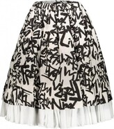 Graphic Printed Skirt 