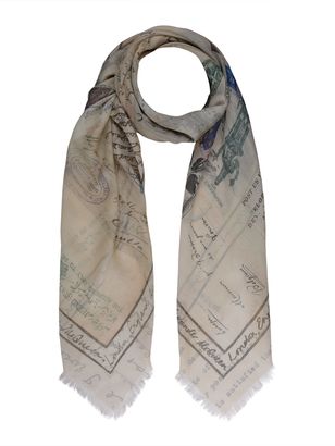 Alexander McQueen Letters To India Foulard