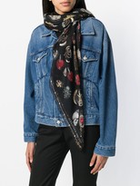 Thumbnail for your product : Alexander McQueen Gothic Icon Print Scarf