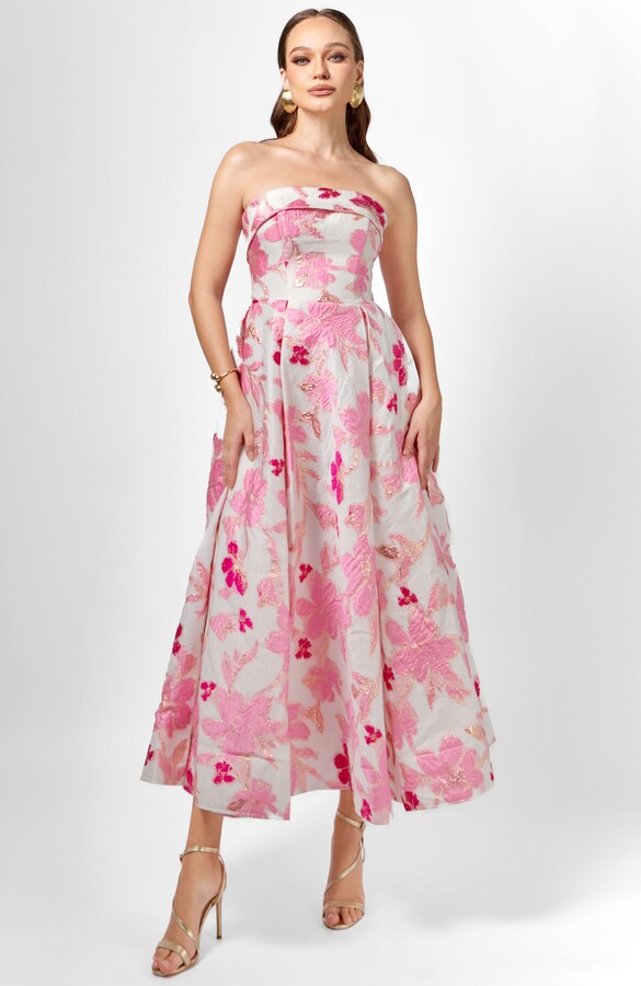 Bariano Alanna Jacquard A Line Midi