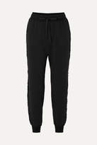 Thumbnail for your product : I.D. Sarrieri After Hours Lace-trimmed Cotton-blend Fleece Track Pants - Black