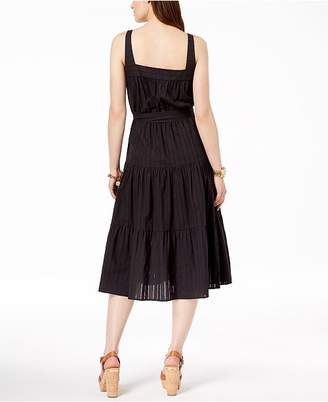 Michael Kors Cotton Tiered Dress, Created for Macy's