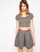 Thumbnail for your product : Neon Rose Geometric Textured Crop Top